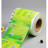 OEM color printed plastic packing film for toilet paper packaging